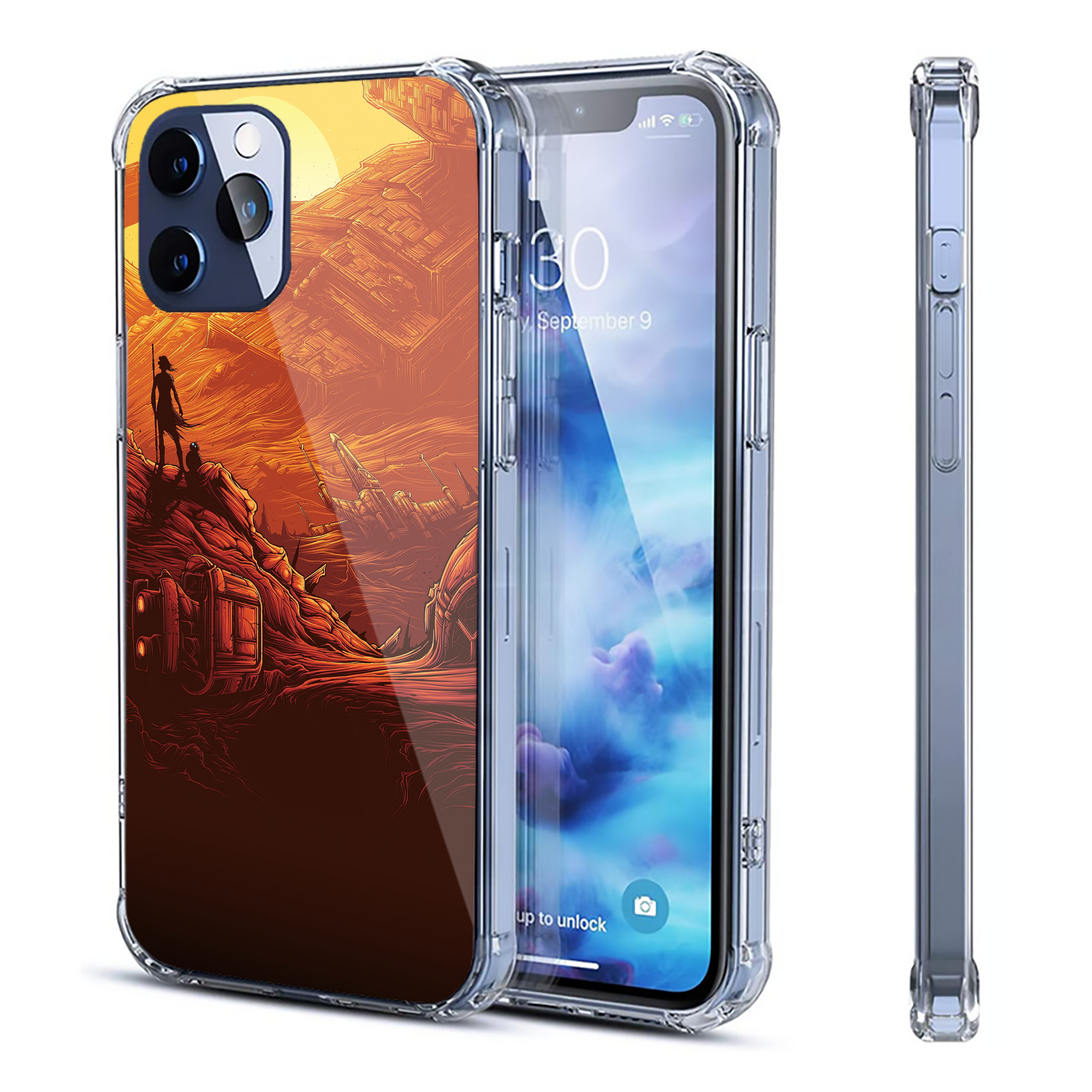 （画像用） スター・ウォーズ Star Wars 【iPhone 12シリーズ対応】透明スマホケース（クリアソフトケース）